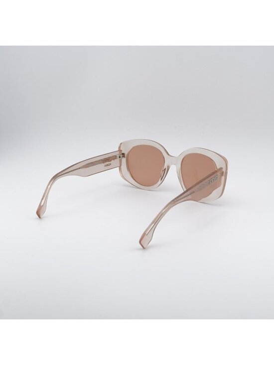 Fendi FE40137I 72Y Sunglasses Transparent Light Pink Butterfly Frame main image 6